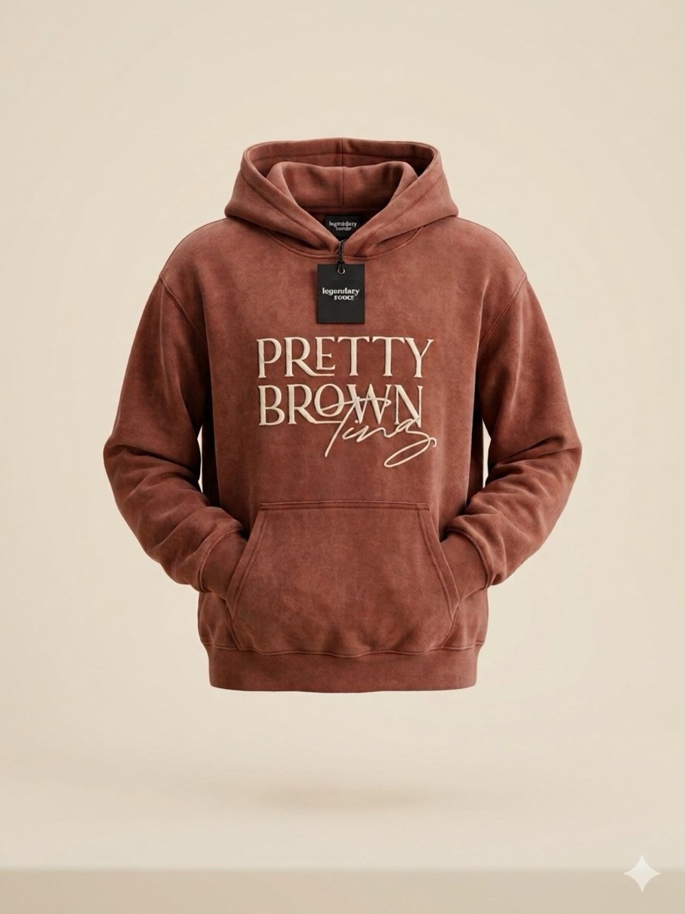 legendary roots Pretty Brown Tones Hooded Sweatshirt - Brown